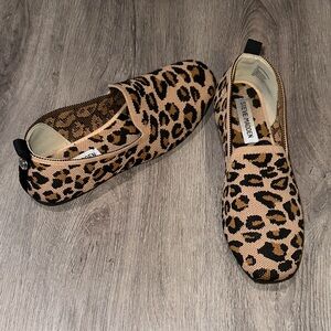 Steve Madden Tan and Black Leopard Flats